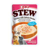 Inaba Cat Ciao Stew Csirke, lazaccal és fésűkagylóval krémes ragu