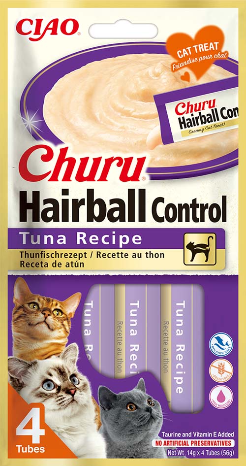 Inaba Cat Ciao Churu Hairball creamy catfood - tuna
