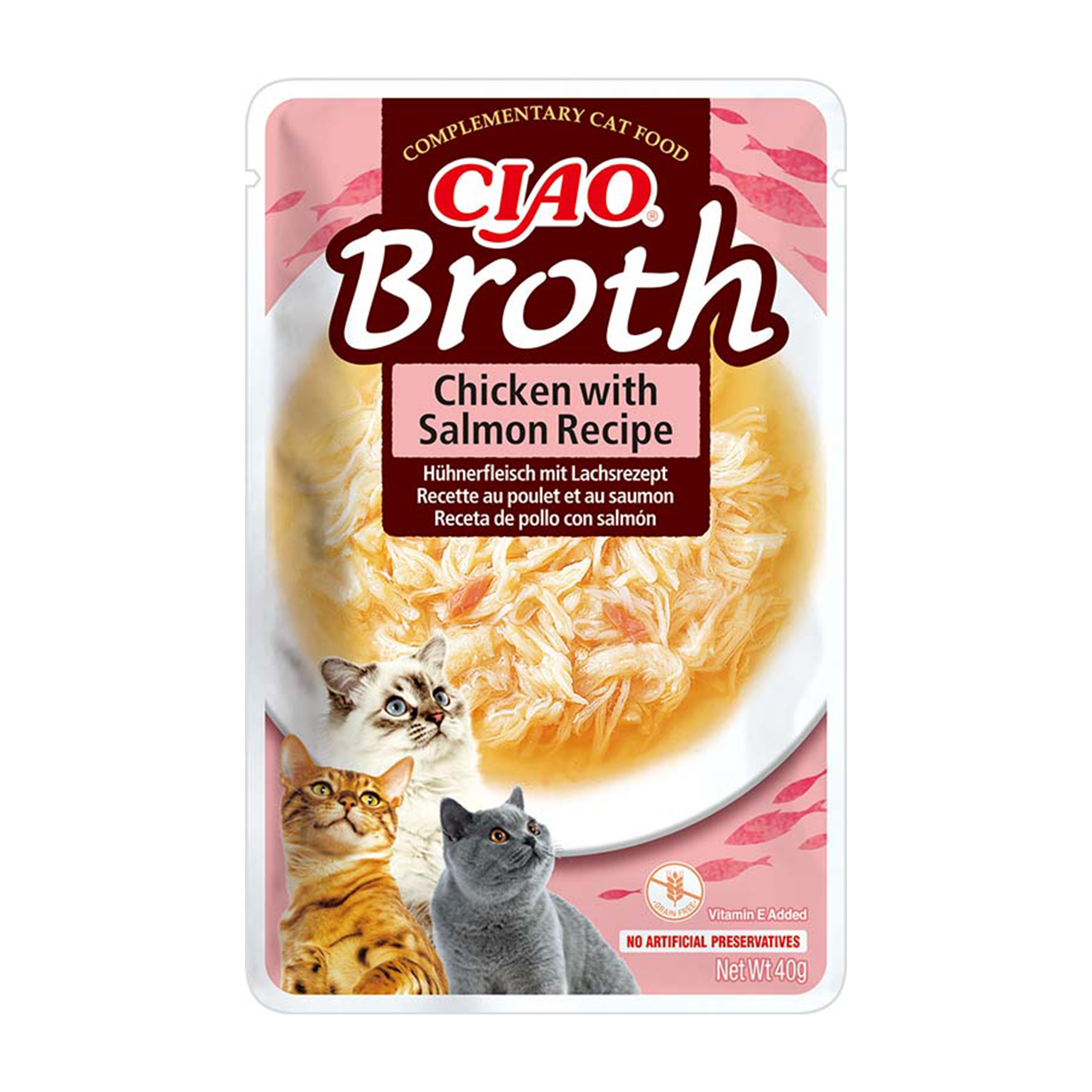 Inaba Cat Ciao Broth Chicken soup with salmon